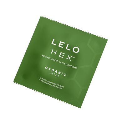Презервативи LELO HEX Condoms Organic 12 Pack, тонкі та суперміцні (м'ята упаковка!!!) SX3043-R фото