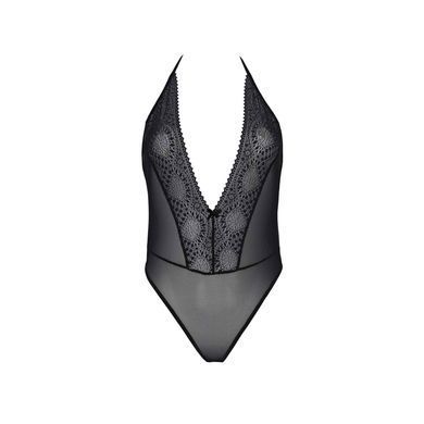 Сітчасте боді з мереживом Passion &mdash; Drosera Body Black SX0470 фото