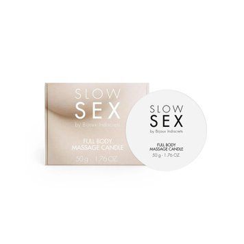 Масажна свічка Bijoux Indiscrets SLOW SEX Massage Candle (50 г) (надорвана упаковка!!!) SO9341-R фото