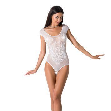 Еротичне боді з відкритим доступом Passion &mdash;&nbsp;BS064 One Size White PBS064W фото
