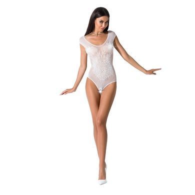 Еротичне боді з відкритим доступом Passion &mdash;&nbsp;BS064 One Size White PBS064W фото