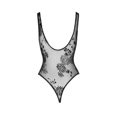 Розпродаж!!! Боді з мікротюлю з візерунками флоком Noir Handmade &mdash; F242 Black SX0151 фото