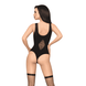 Боді з імітацією шнурівки Penthouse &mdash; Hotter Than Hell Black SO6447 фото 2