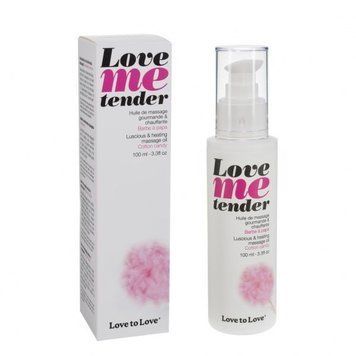 Розпродаж!!! Масажна олія Love To Love - Love Me Tender Cotton candy, 100 мл (термін 10.2025) SO1390-R фото