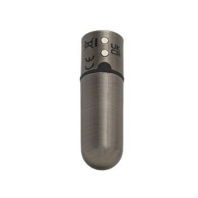 Віброкуля PowerBullet First-Class Bullet 2.5&Prime; з Key Chain Pouch, Gun Metal, 9 режимів вібрації SO6846 фото