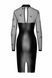 Сукня Noir Handmade F310 Sublime wetlook and flocked mesh midi dress - 3XL SX0302 фото 5