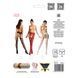 Сітчасті панчохи-стокінги Passion S020 One Size, Red, ажурний візерунок, імітація пояса з гартерами PSS020R фото 5