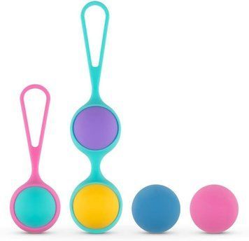 Набір вагінальних кульок PMV20: Vita &ndash; Kegel Ball Set, маса 40, 50, 60 г, два тримачі SO8896 фото