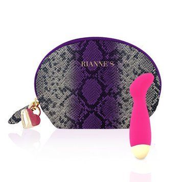 Вібратор Rianne S &mdash; Boa Mini Pink для точки G, 10 режимів роботи, медичний силікон, косметичка-чохол SO3887 фото