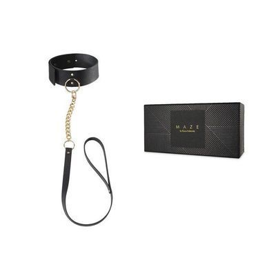 Чокер Bijoux Indiscrets MAZE &ndash; Wide Chocker Black (розкрита упаковка!!!) SO2648-R фото