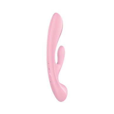 Двосторонній вібратор-кролик Satisfyer &mdash; Triple Oh Pink, 3 мотори, руків&rsquo;я-масажер SO7780 фото
