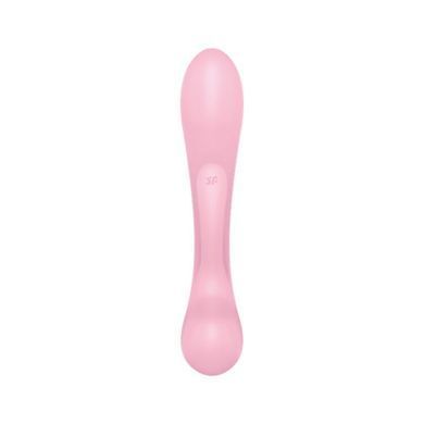 Двосторонній вібратор-кролик Satisfyer &mdash; Triple Oh Pink, 3 мотори, руків&rsquo;я-масажер SO7780 фото