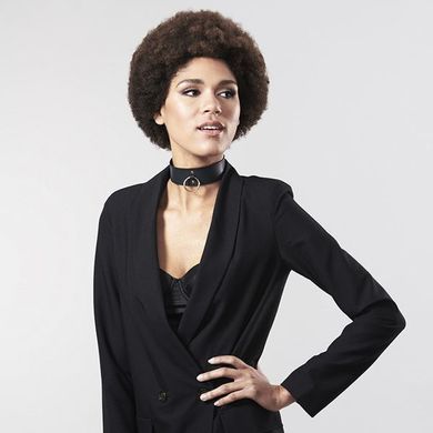 Чокер Bijoux Indiscrets MAZE &ndash; Wide Chocker Black (розкрита упаковка!!!) SO2648-R фото