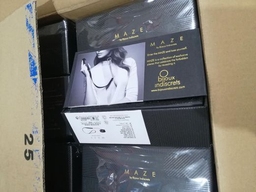 Чокер Bijoux Indiscrets MAZE &ndash; Wide Chocker Black (розкрита упаковка!!!) SO2648-R фото