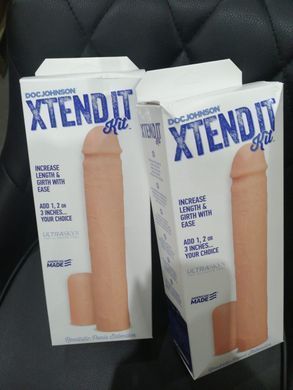Насадка на член Doc Johnson Xtend It Kit White (м'ята упаковка!!!) SO1557-R фото