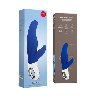 Вібратор-кролик Fun Factory &mdash; LADY BI ultramarine для точки A, 2 мотори, 12 режимів SX0943 фото