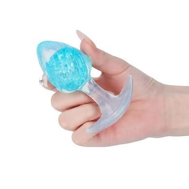 Анальна пробка Liebe Seele Icecream-shaped Crystal Anal Plug - Blue Medium SX4863 фото