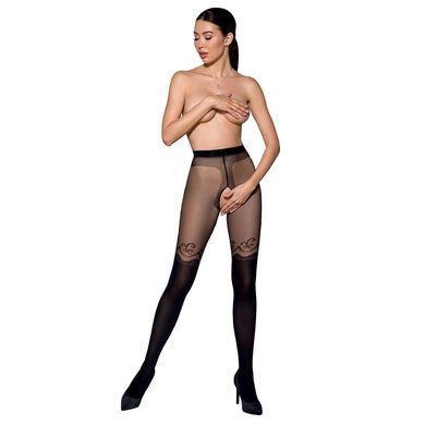 Колготки з відкритим доступом, подвійна щільність Passion TIOPEN 012 5 (20/40 den), black SO5917 фото