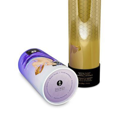 Пінлива сіль для ванни Shunga Dead Sea salt Oriental Crystals &mdash; Exotic Fruits (500 г), сіль Мертвого SO6895 фото
