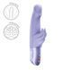 Вібратор-кролик Fun Factory Wicked Angel Purple, 10 режимів, працює від батарейок SX3723 фото 3