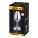 Металева анальна пробка з кристалом Alive Mini Metal Butt Plug Blue L SO6007 фото 2