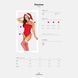 Різдвяне боді з шапочкою Санти Obsessive &mdash; Kissmas Teddy Red SX1153 фото 5