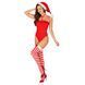 Різдвяне боді з шапочкою Санти Obsessive &mdash; Kissmas Teddy Red SX1153 фото 1