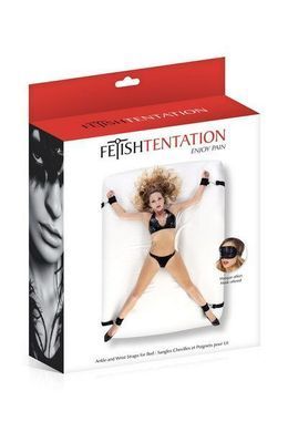 Фіксатор для ліжка Fetish Tentation Ankle and Wrist Straps for Bad (пом'ята упаковка!!!) SO3743-R фото
