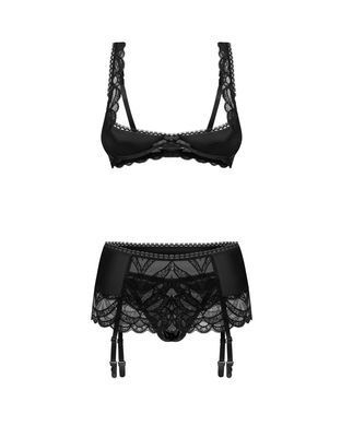 Комплект Obsessive Lecille 3-pcs crotchless set S/M SX3106 фото