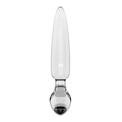 Тристоронній скляний дилдо Satisfyer Triple Crystal 1 Transparent SX3552 фото