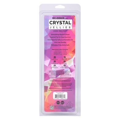Ділдо Doc Johnson Crystal Jellies - Anal Delight - 5 Inch - Teal SX4437 фото