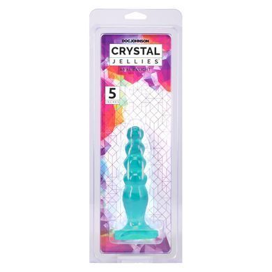 Ділдо Doc Johnson Crystal Jellies - Anal Delight - 5 Inch - Teal SX4437 фото