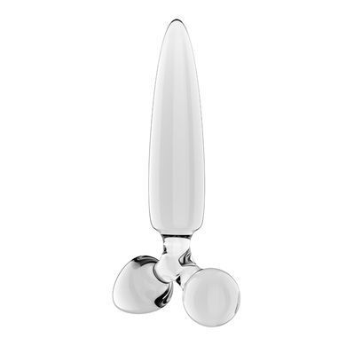 Тристоронній скляний дилдо Satisfyer Triple Crystal 1 Transparent SX3552 фото