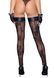 (SALE) Панчохи Noir Handmade F243 Tulle stockings with patterned flock embroidery - S SX0155 фото 2