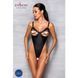 Боді з екошкіри Passion CELINE BODY S/M, black, з доступом, відкритий SO6404 фото 3