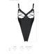 Боді з екошкіри Passion CELINE BODY S/M, black, з доступом, відкритий SO6404 фото 7