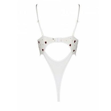 Вишукане боді з малюнком Passion &mdash; Lovelia Body White SO4756 фото