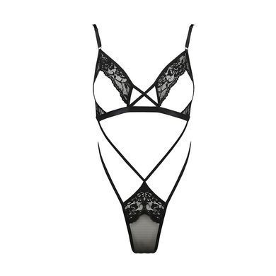 Боді монокіні з відкритим верхом Passion &mdash; Diabolina Body Black PS25801 фото