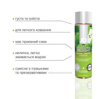 Змазка JO H2O &mdash; Green Apple (120 мл) Зелене яблуко SO1677 фото
