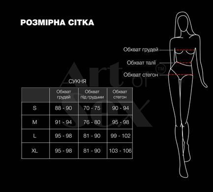 Лакована сукня Art of Sex - Demeter, колір чорний з ефектом голограми, розмір XL SX3639 фото