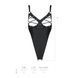 Боді з екошкіри з відкритим доступом Passion &mdash; Celine Body Black SO6403 фото 5