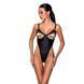 Боді з екошкіри з відкритим доступом Passion &mdash; Celine Body Black SO6403 фото 1