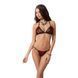 Комплект білизни Passion MELISSA BIKINI L/XL, black, ліф зі шнурівкою і трусики стрінги EL15901 фото 1