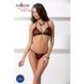 Комплект білизни Passion MELISSA BIKINI L/XL, black, ліф зі шнурівкою і трусики стрінги EL15901 фото 3