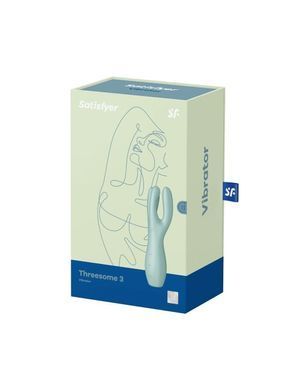 Кліторальний вібратор Satisfyer Threesome 3 Mint з трьома пальчиками SO6102 фото