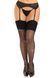 Панчохи Leg Avenue Wide Top Rhinestone Sheer Stockings Black One Size SX1064 фото 1