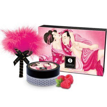 Смачна пудра для оральних пестощів Shunga Body Powder &ndash; Raspberry feeling (75 гр) SX0588 фото