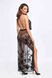 Сукня Noir Handmade F312 Divinity long flocked mesh dress with open back - S SX0309 фото 2