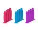 Набір фалоімітаторів ADDICTION Silly Willy 3.3&rdquo; Silicone Dildo, 3 кольори, 12 шт SX3154 фото 1