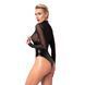 Боді під шкіру з прозорим верхом Noir Handmade &mdash; F321 Edge Black SX0359 фото 4